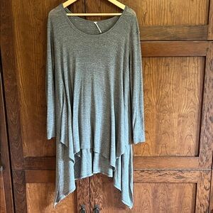 Free People Gray Women's Asymmetrical Tunic